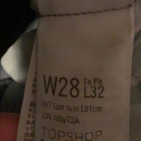 Topshop Mid Blue Ripped Jamie Jeans - Picture 4 of 4